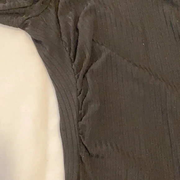 Daniel & Rebecca vintage women’s ribbed black jersey long dress. - Picture 6 of 8